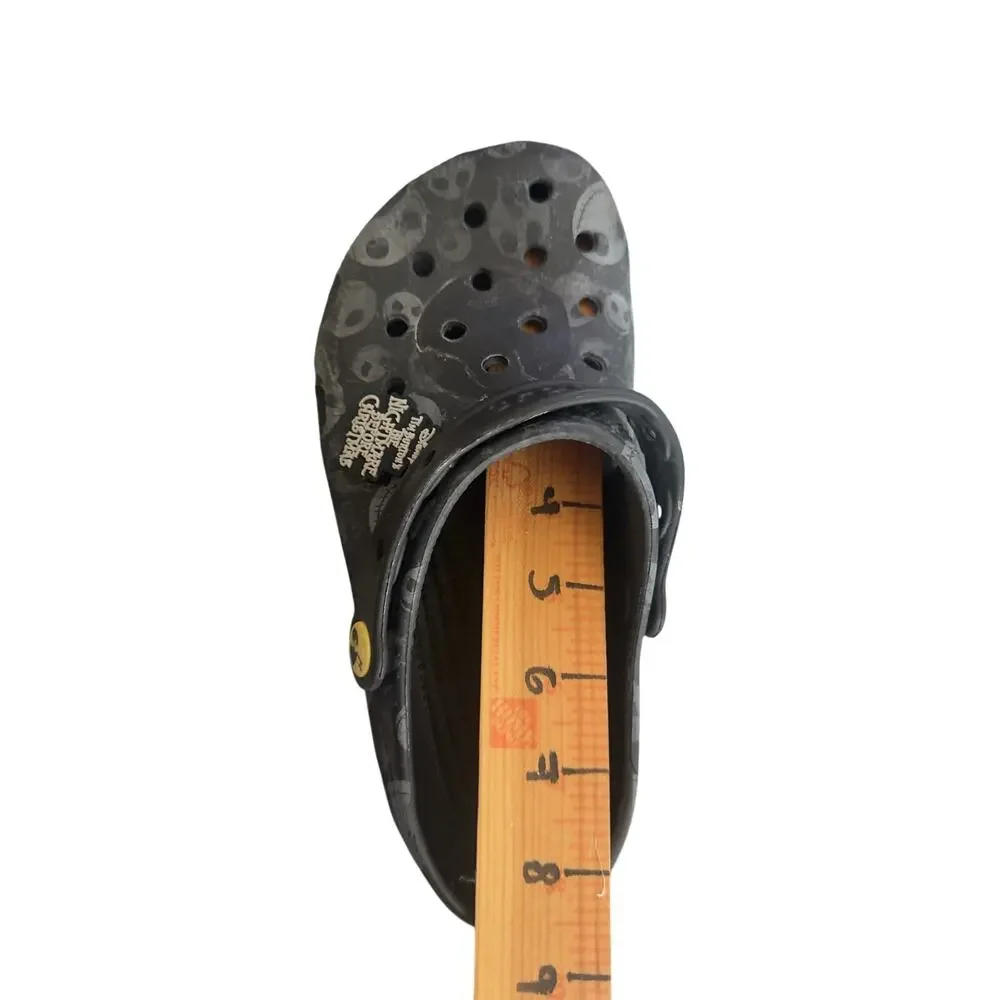 Crocs Disney Nightmare Before Christmas Jack Skellington Clogs M6 W8 Black Rare